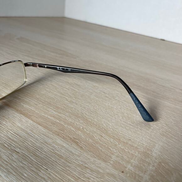 Ray-Ban RB6274 2511 Eyeglasses Half Rim Brown Black Frames Only READ 51-18-145 - Picture 7 of 12